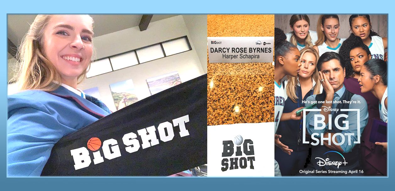 Picture with Darcy Rose Byrnes in Big Shot from Disney+